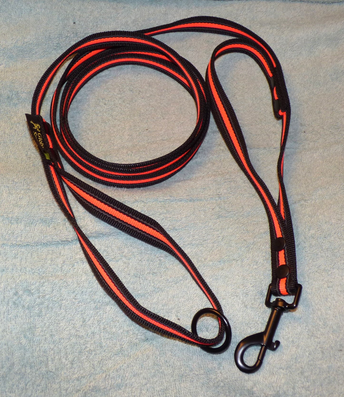 Antiglidkoppel med extra handtag, svart & neon