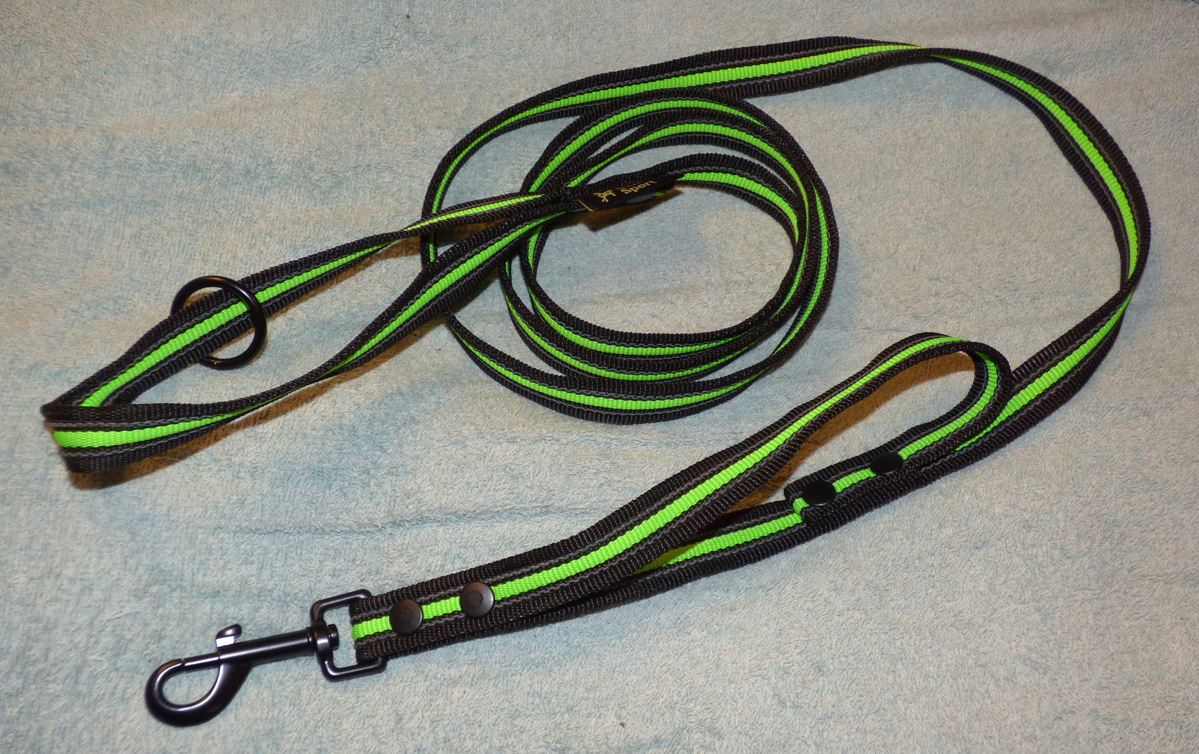 Antiglidkoppel med extra handtag, svart & neon