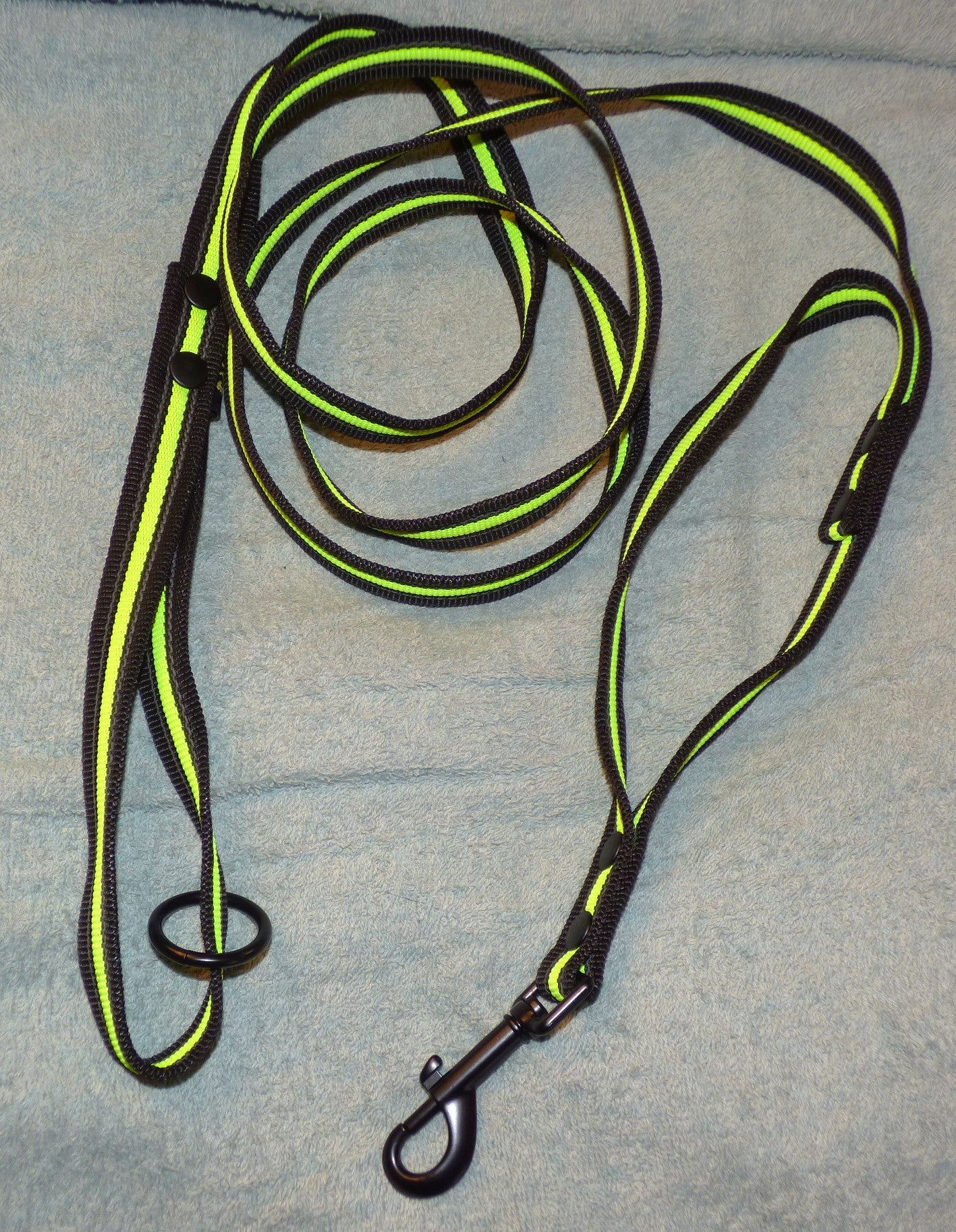 Antiglidkoppel med extra handtag, svart & neon