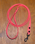 Koppel i vattenfast hexagon material, 16mm bredd, rosa  med svart pistolhake