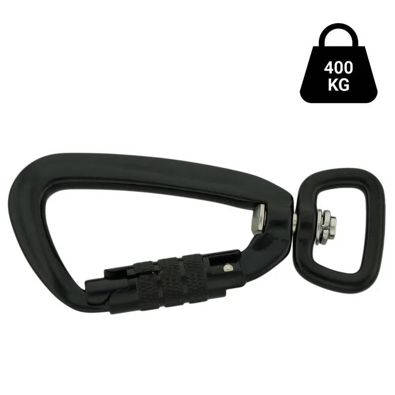 Antiglidkoppel med "twist lock hake" och extra handtag, svart